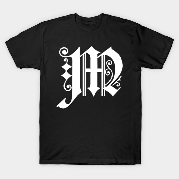 Silver Letter M T-Shirt by The Black Panther